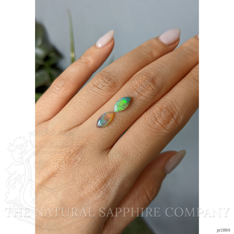 1.21 Ct.Tw. Cabochon Opal Pair from Australia