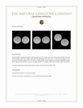 1.54&nbsp;Ct.Tw.Total Carat Weight Cabochon Opal Pair from Australia Appraisal