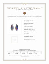 1.15 Ct.Tw.Total Carat Weight Multi Color Cabochon Opal Pair from Australia Scan Report