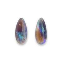 1.15 Ct.Tw.Total Carat Weight Cabochon Opal Pair from Australia Video