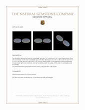 2.96&nbsp;Ct.Tw.Total Carat Weight Cabochon Opal Pair from Australia Appraisal