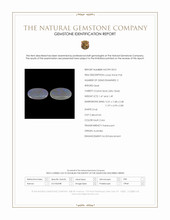 2.96 Ct.Tw.Total Carat Weight Multi Color Cabochon Crystal Opal (Jelly Opal) Pair from Australia Scan Report
