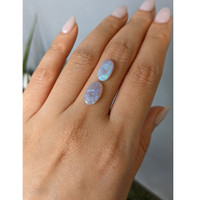 2.96 Ct.Tw.Total Carat Weight Cabochon Opal Pair from Australia Life Style
