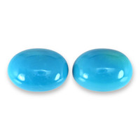 13.15&nbsp;Ct.Tw.Total Carat Weight Cabochon Turquoise Pair from USA Video