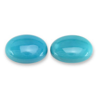 10.90 Ct.Tw.Total Carat Weight Cabochon Turquoise Pair from USA Video