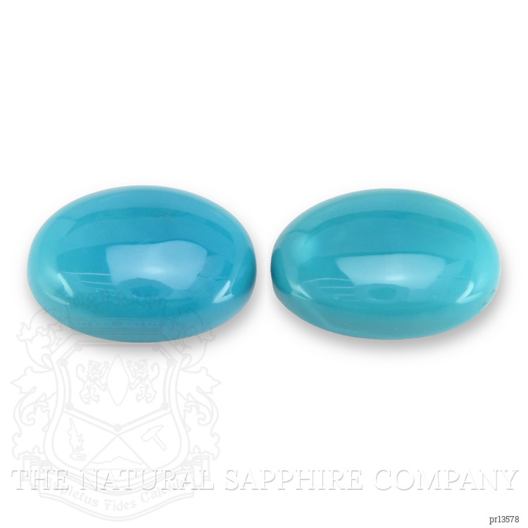 10.90 Ct.Tw. Cabochon Turquoise Pair from USA