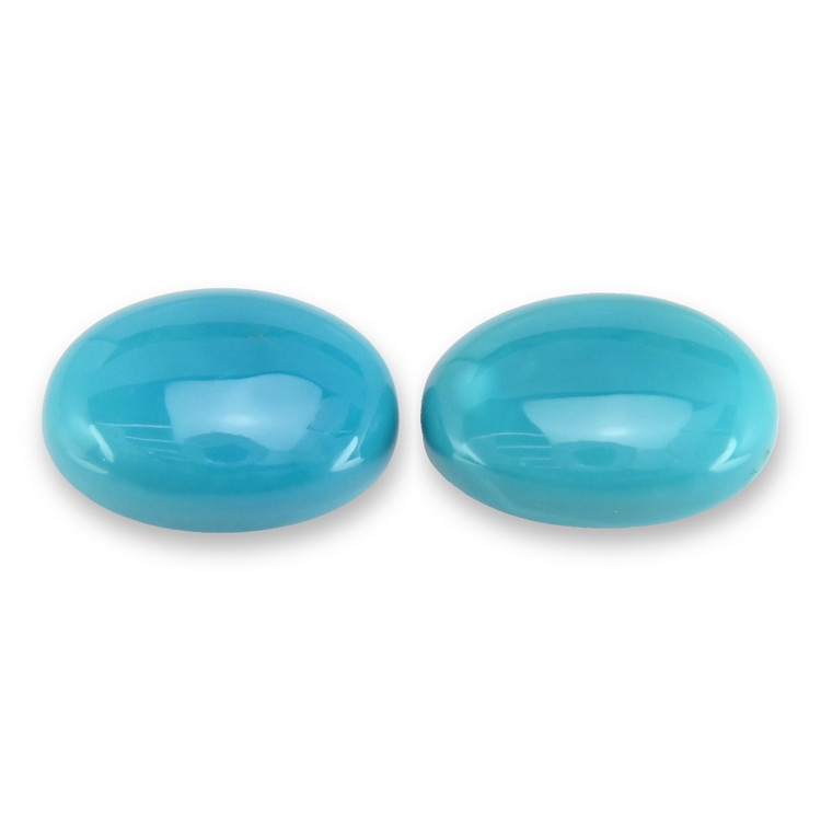 10.90 Ct.Tw. Cabochon Turquoise Pair from USA