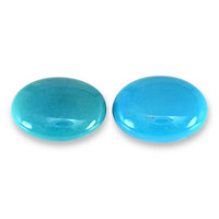 9.38&nbsp;Ct.Tw.Total Carat Weight Cabochon Turquoise Pair from USA Video