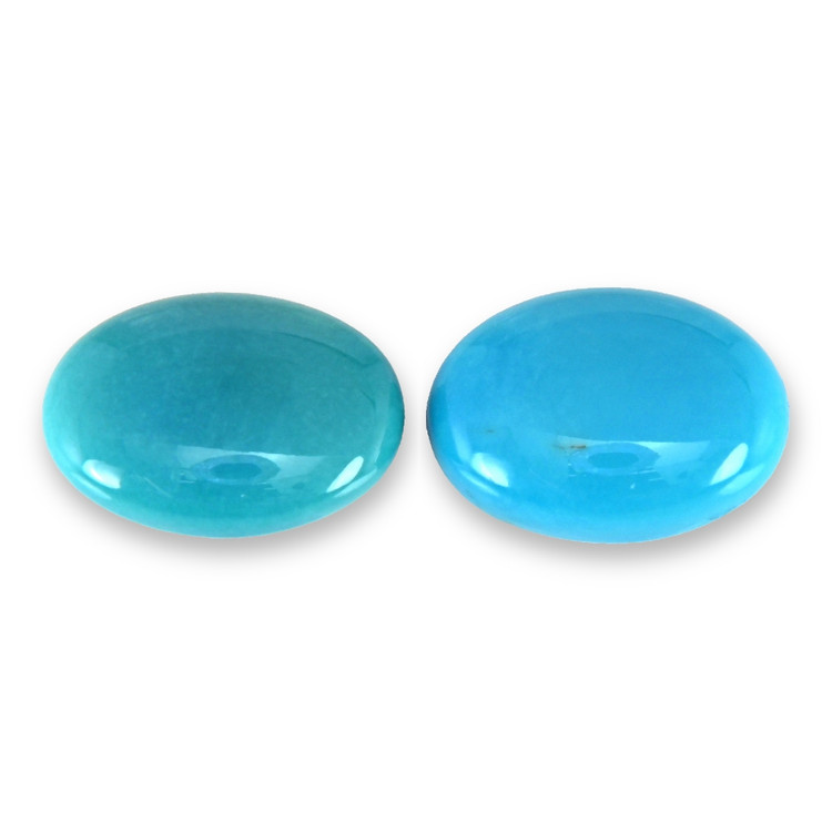 9.38 Ct.Tw. Cabochon Turquoise Pair from USA