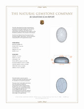 9.38&nbsp;Ct.Tw.Total Carat Weight Cabochon Turquoise Pair from USA 3 D Scan Report