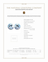 1.42 Ct.Tw.Total Carat Weight Blue Aquamarine Pair from Brazil Scan Report
