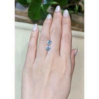 1.42&nbsp;Ct.Tw.Total Carat Weight Blue Aquamarine Pair from Brazil Life Style