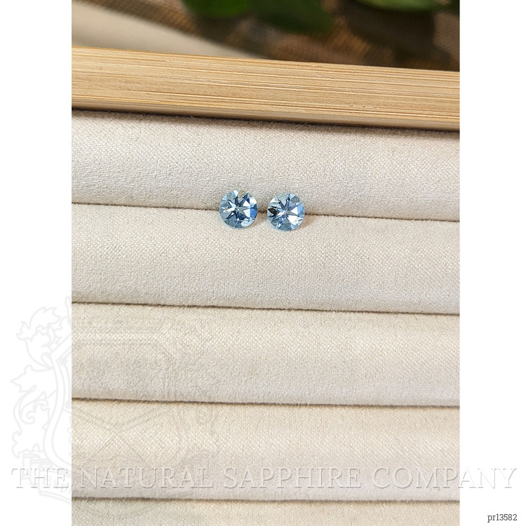 1.42 Ct.Tw. Blue Aquamarine Pair from Brazil