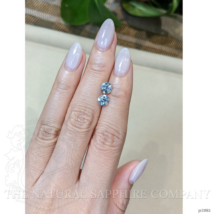 1.42 Ct.Tw. Blue Aquamarine Pair from Brazil