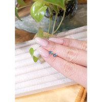 0.75 Ct.Tw.Total Carat Weight Blue Aquamarine Pair from Brazil Life Style