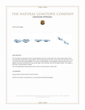 0.88&nbsp;Ct.Tw.Total Carat Weight Aquamarine Pair from Brazil Appraisal