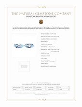 0.88&nbsp;Ct.Tw.Total Carat Weight Aquamarine Pair from Brazil Scan Report