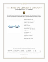 0.88 Ct.Tw.Total Carat Weight Blue Aquamarine Pair from Brazil Scan Report