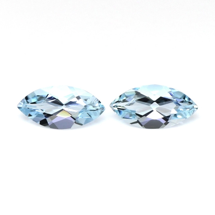 0.88 Ct.Tw. Aquamarine Pair from Brazil