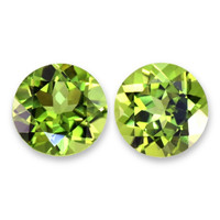3.95&nbsp;Ct.Tw.Total Carat Weight Yellowish Green Peridot Pair from Burma (Myanmar) Video