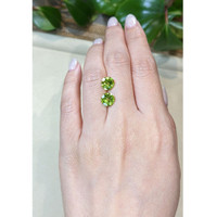 3.95&nbsp;Ct.Tw.Total Carat Weight Yellowish Green Peridot Pair from Burma (Myanmar) Life Style