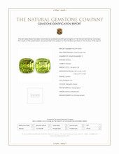 2.50 Ct.Tw.Total Carat Weight Yellowish Green Peridot Pair from Burma (Myanmar) Scan Report