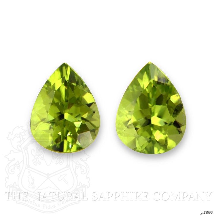 3.62 Ct.Tw. Yellowish Green Peridot Pair from Burma (Myanmar)