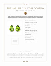 4.69 Ct.Tw.Total Carat Weight Yellowish Green Peridot Pair from Burma (Myanmar) Scan Report