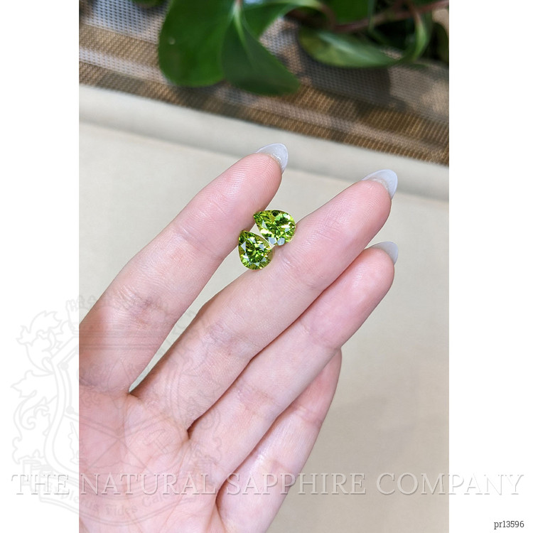 4.69 Ct.Tw. Peridot Pair from Burma (Myanmar)