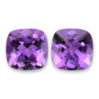 0.97 Ct.Tw.Total Carat Weight Amethyst Pair from Brazil Video