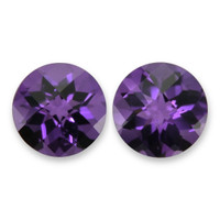 1.46 Ct.Tw.Total Carat Weight Purple Amethyst Pair from Brazil Video