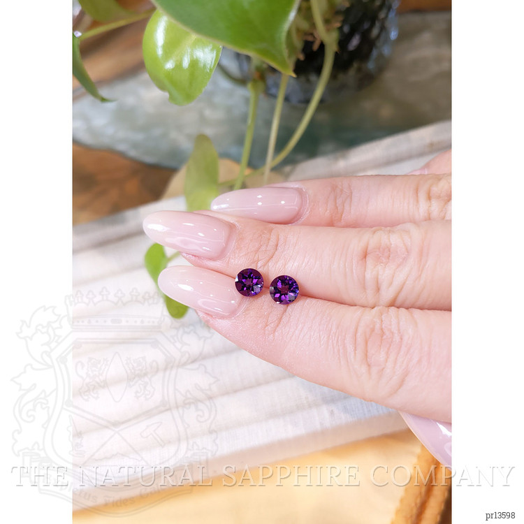 1.46 Ct.Tw. Purple Amethyst Pair from Brazil