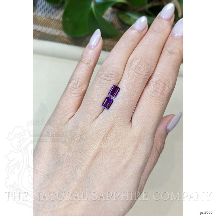 1.69 Ct.Tw. Purple Amethyst Pair from Brazil