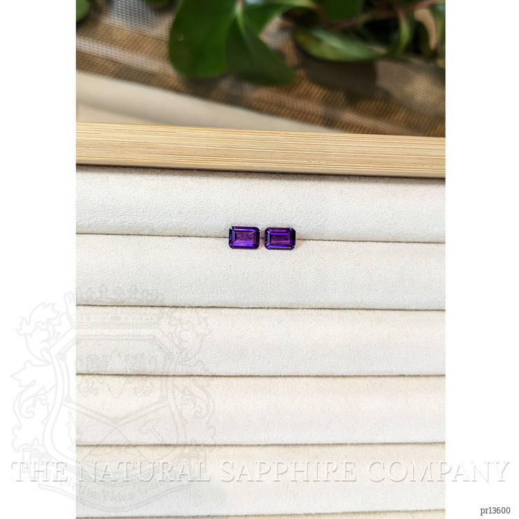 1.69 Ct.Tw. Purple Amethyst Pair from Brazil