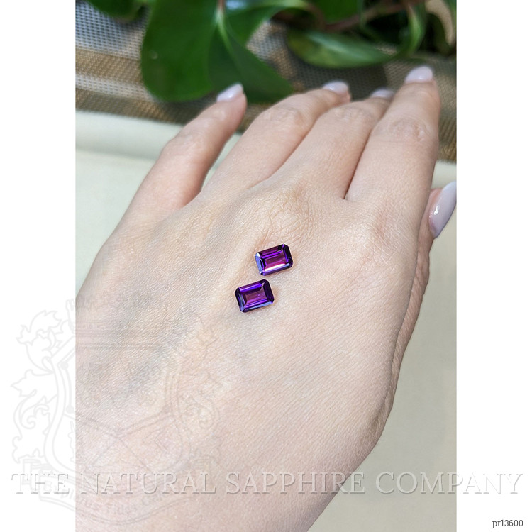 1.69 Ct.Tw. Purple Amethyst Pair from Brazil