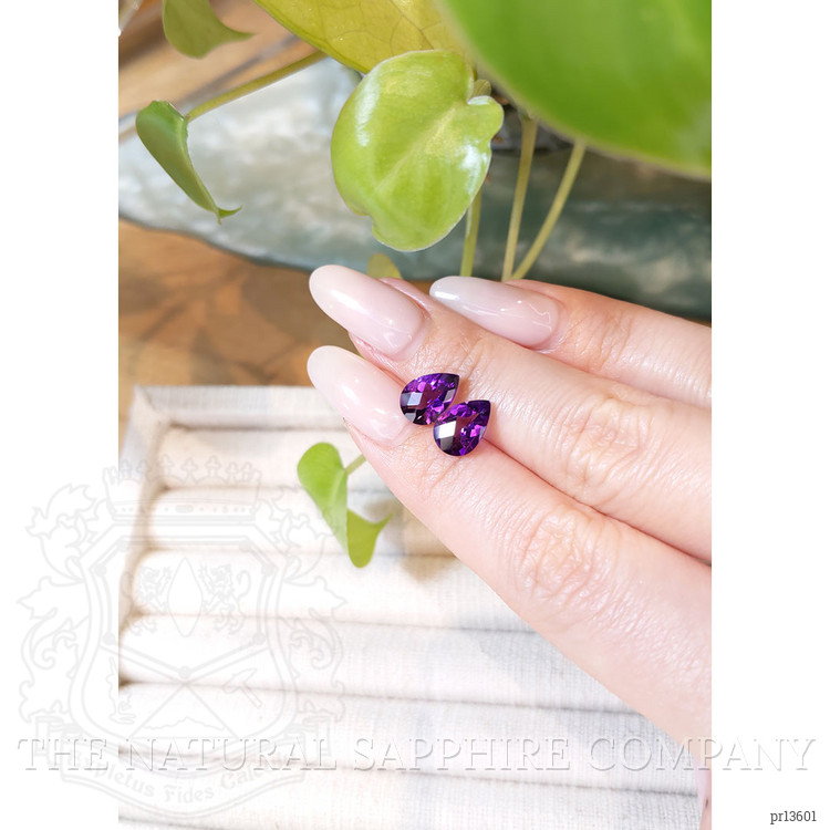 3.25 Ct.Tw. Purple Amethyst Pair from Brazil