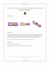 6.59&nbsp;Ct.Tw.Total Carat Weight Ametrine Pair from Brazil Appraisal