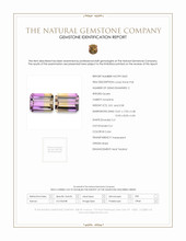 6.59 Ct.Tw.Total Carat Weight Bi Color Ametrine Pair from Brazil Scan Report