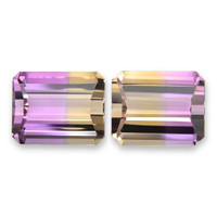 6.59 Ct.Tw.Total Carat Weight Ametrine Pair from Brazil Video