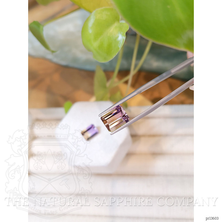 6.59 Ct.Tw. Bi Color Ametrine Pair from Brazil