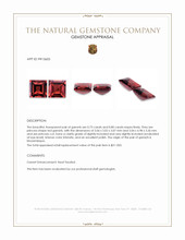 1.55 Ct.Tw.Total Carat Weight Red Garnet Pair from Mozambique Appraisal