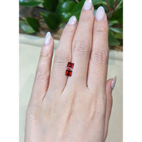 1.55 Ct.Tw.Total Carat Weight Red Garnet Pair from Mozambique Life Style