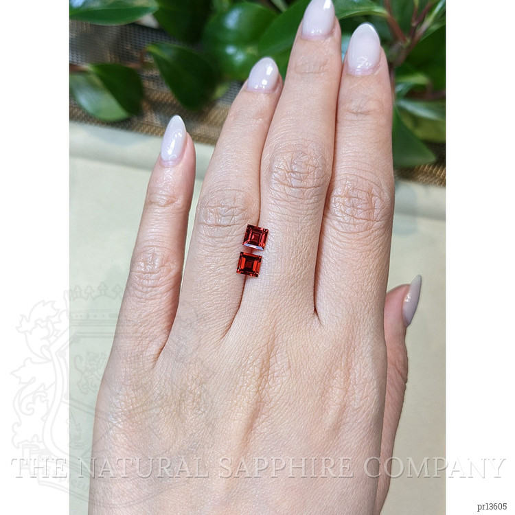 1.55 Ct.Tw. Red Garnet Pair from Mozambique