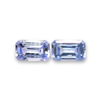 0.69&nbsp;Ct.Tw.Total Carat Weight Blue Sapphire Pair from Ceylon (Sri Lanka) Video