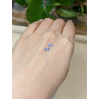 0.69&nbsp;Ct.Tw.Total Carat Weight Blue Sapphire Pair from Ceylon (Sri Lanka) Life Style