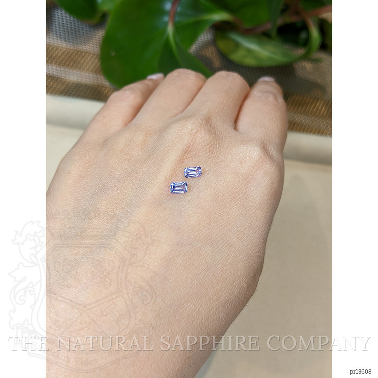 0.69 Ct.Tw. Blue Sapphire Pair from Ceylon (Sri Lanka)