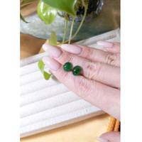 5.49&nbsp;Ct.Tw.Total Carat Weight Cabochon Emerald Pair from Zambia Life Style
