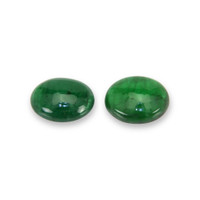 4.82 Ct.Tw.Total Carat Weight Cabochon Emerald Pair from Zambia Video