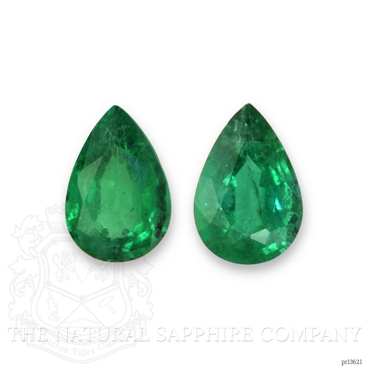 0.73 Ct.Tw. Emerald Pair from Zambia