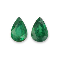 0.87 Ct.Tw.Total Carat Weight Emerald Pair from Zambia Video